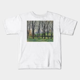 Chestnut Trees at Jas de Bouffan by Paul Cezanne Kids T-Shirt